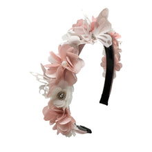 Cargar imagen en el visor de la galería, Diadema Flores Mariposas Romance