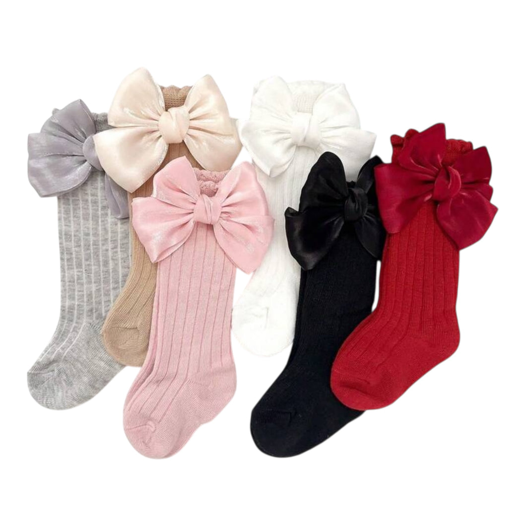 Calcetas moño brilloso