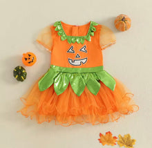 Cargar imagen en el visor de la galería, Vestido Halloween Calabaza