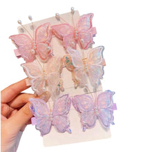 Cargar imagen en el visor de la galería, Clip Mariposas Brillos