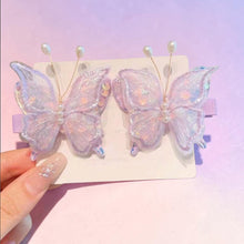 Cargar imagen en el visor de la galería, Clip Mariposas Brillos
