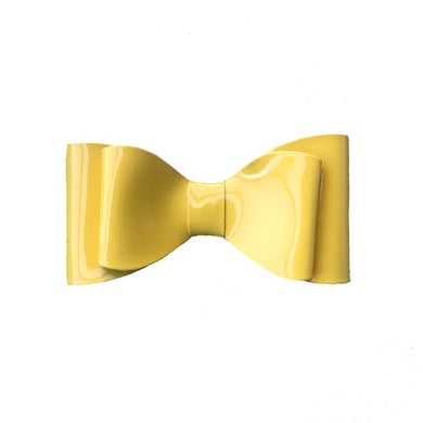 Bow Mediano Amarillo Charol
