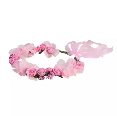 Corona Flores Rosa