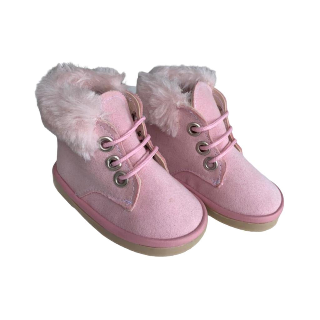 Peluche rosa con listón y cinta