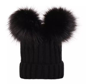 Gorro Tejido Pompones