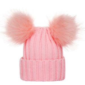 Gorro Tejido Pompones