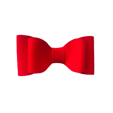 Bow Mediano Rojo Aterciopelado